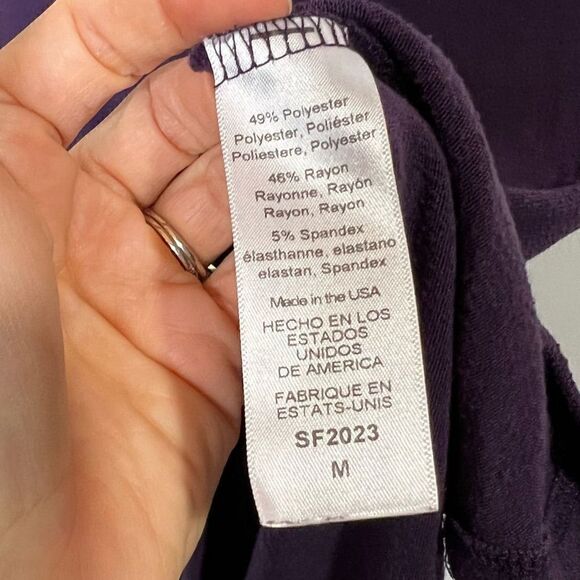 Michael Stars Purple Cowl Neck Dress - Picture 4 of 7